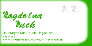 magdolna muck business card